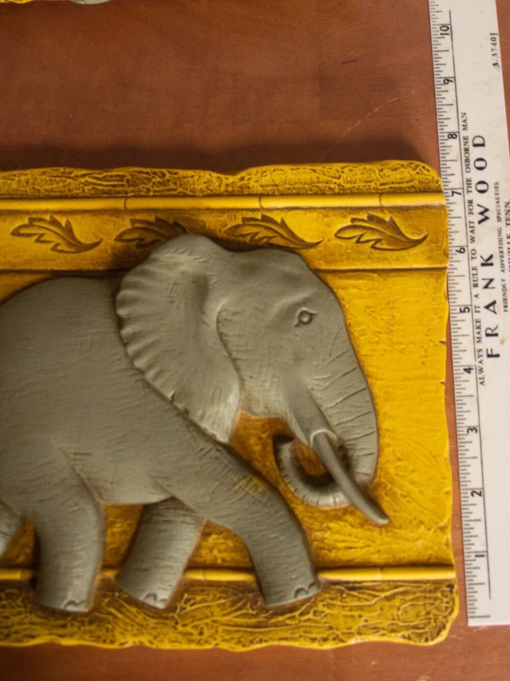 Vintage Elephant Wall Plaque Set by GIA